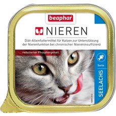 BEAPHAR Nieren 100 г полнорационный диетический корм паштет с рыбой сайдой для кошек с почечной недостаточностью 1х16  (10889)