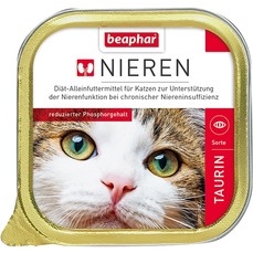 BEAPHAR Nieren 100 г полнорационный диетический корм паштет с курицей обогащенный таурином для кошек с почечной недостаточностью 1х16  (10900)