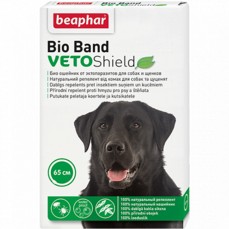 BEAPHAR Bio Band Veto Shield 65 смошейник для собак и щенков с 2 месяцев от блох на натуральных маслах на 4 месяца,зеленый 1х12  (10665)