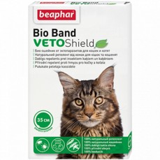 BEAPHAR Bio Band Veto Shield 35 см ошейник для кошек и котят с 2 месяцев от блох на натуральных маслах на 4 месяца, зеленый 1х12  (10664)