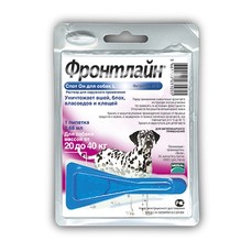 MERIAL ФРОНТЛАЙН СПОТ-ОН L 20-40 кг 2,68 мл/1 пипетка капли для собак от блох и клещей 1х200