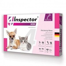 INSPECTOR MINI от 0,5 до 2 кг капли от внешних и внутренних паразитов собак мелких пород и кошек 1х40  (I200)