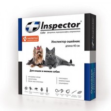 INSPECTOR 40 см ошейник от внешних и внутренних паразитов для кошек и мелких собак 1x30  (I214)
