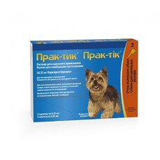ELANCO ПРАК-ТИК 2-4,5 кг капли для собак от блох и клещей 1х3 пипетки  (CA5058003RS)