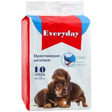 EVERYDAY 10 шт 60х90 см пеленки для животных впитывающие гелевые 1х15  (ED609010)