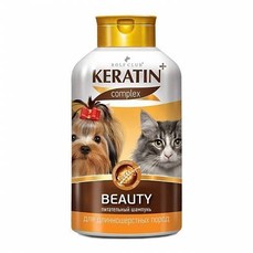 KERATIN+ Beauty 400 мл шампунь для длинношерстных кошек и собак 1x12  (R501)