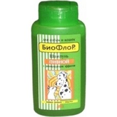 БиоФлор 245 мл шампунь пивной для собак и кошек 1х15  (24577)