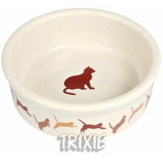TRIXIE КОШКА 0,25 мл 11 см миска для кошки керамическая с рисунком 1х6  (4019)