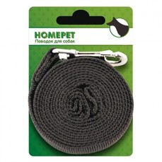 HOMEPET 25 ммх3 м поводок для собак брезентовый с карабином  (5125365)