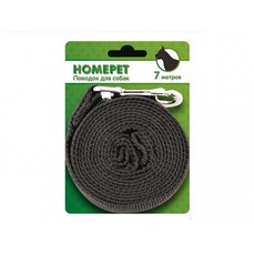 HOMEPET 25 ммх7 м поводок для собак брезентовый с карабином  (5125389)