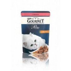 Gourmet Perle Мини-филе 85 г пауч консервы для кошек, с лососем 1х24  (12222480)